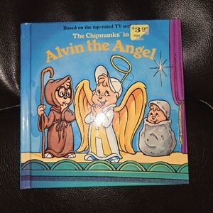 Rare Vintage Alvin & The Chipmunks Alvin The Angel Book  1985